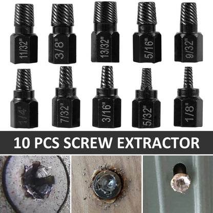 The Tool Master™ Screw & Bolt Extractor Set